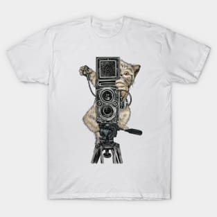Catographer Cat Photographer T-Shirt